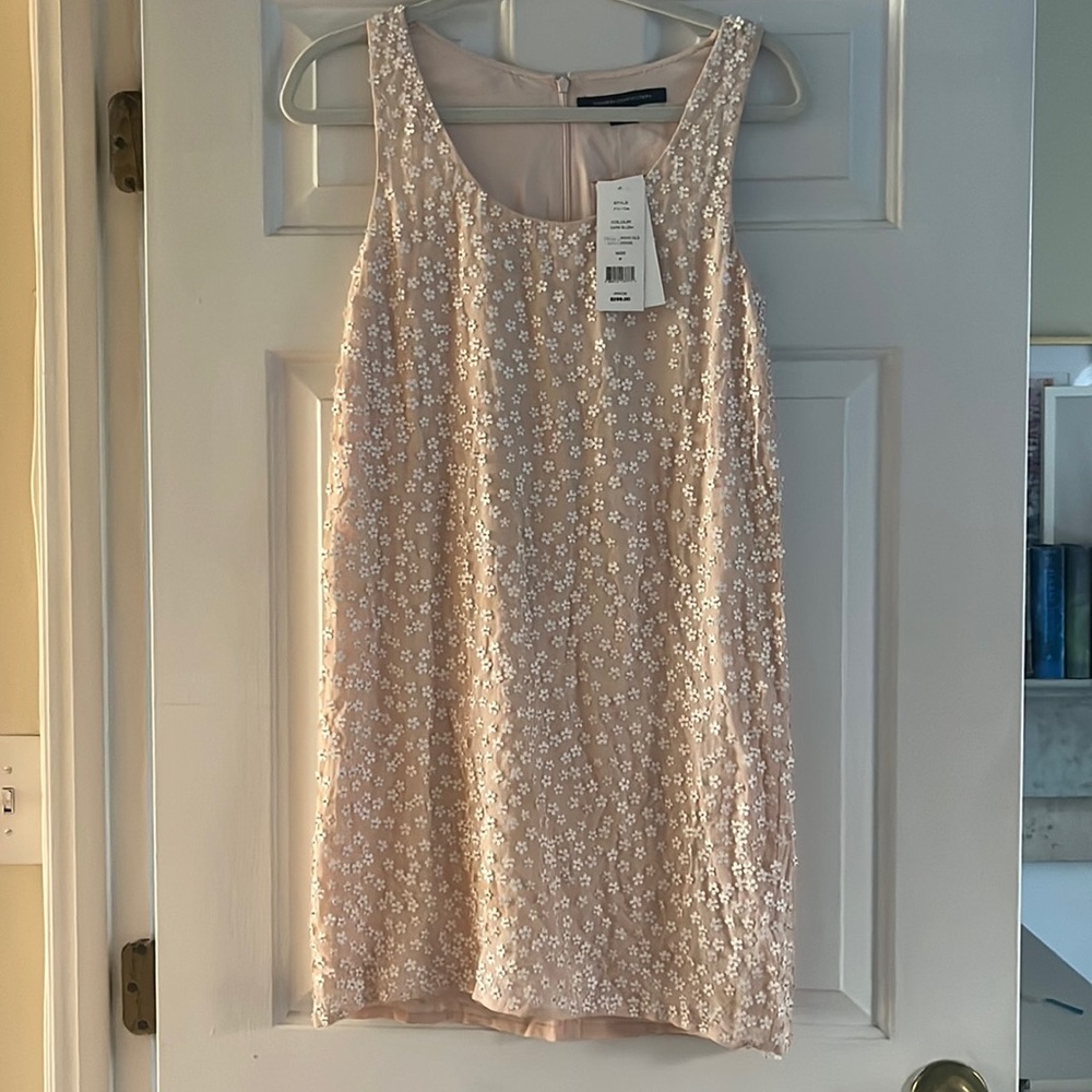 French Connection - Floral Fully Beaded Shirt Dress - size 2